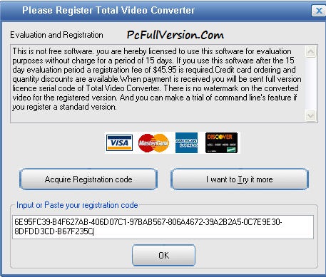 Total Video Converter Registration Code