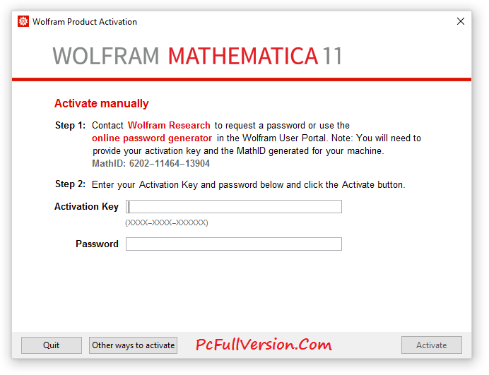 Wolfram Mathematica Key Generator