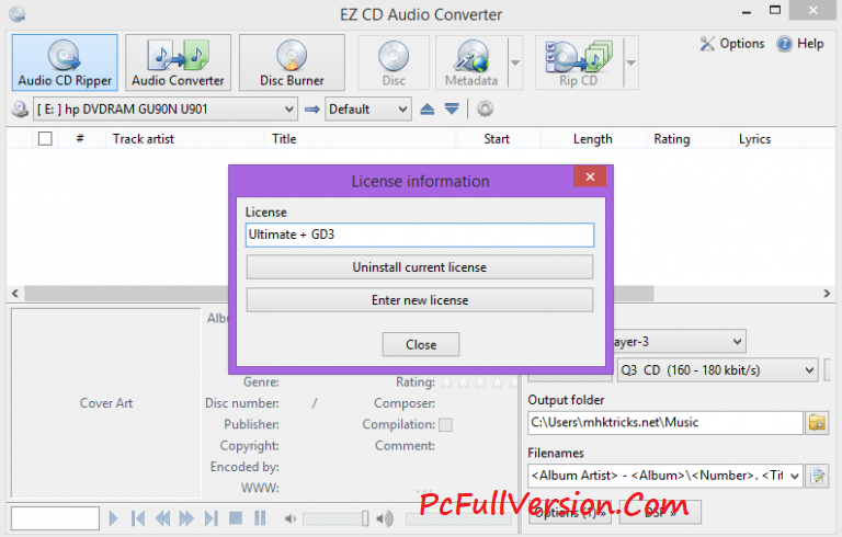 EZ CD Audio Converter License Key