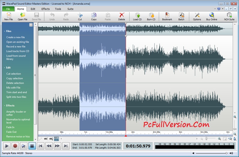 NCH WavePad Sound Editor Masters Edition Serial Key 