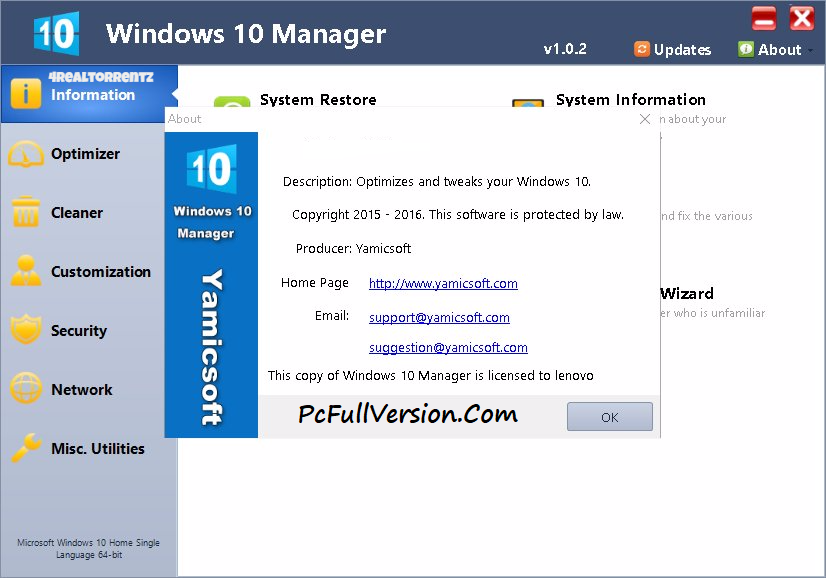 Windows 10 Manager Portable