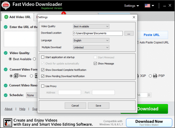 Fast Video Downloader Registration Key