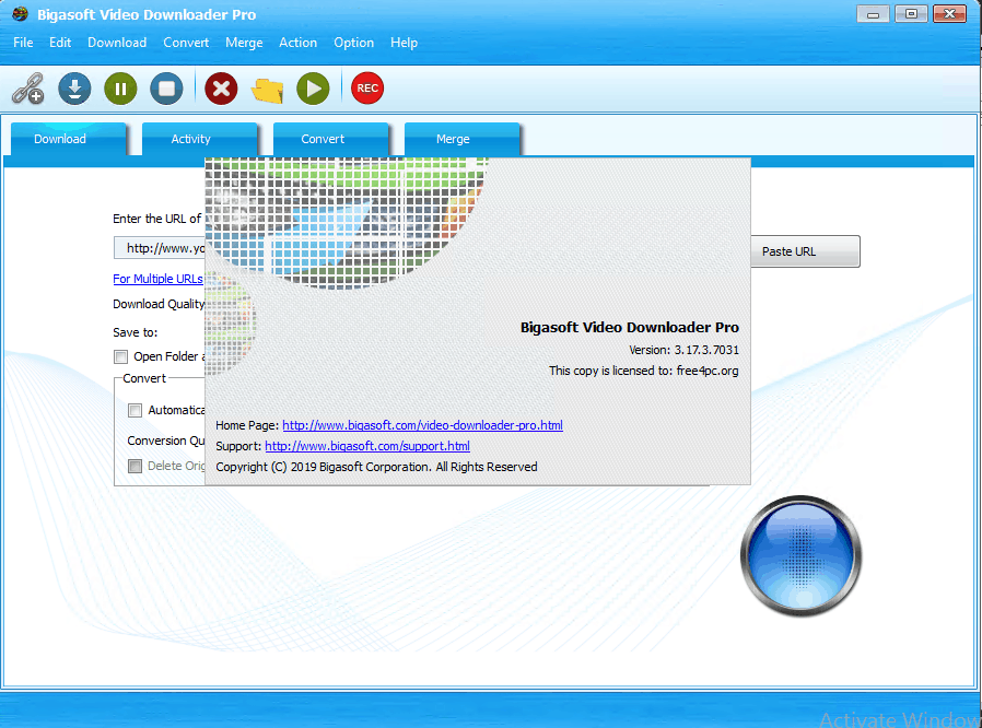 Bigasoft Video Downloader Pro Serial Key