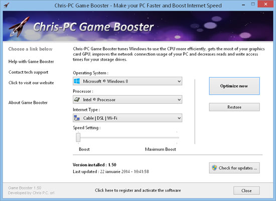Chris-PC Game Booster Serial Key