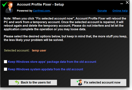 Account Profile Fixer License Key